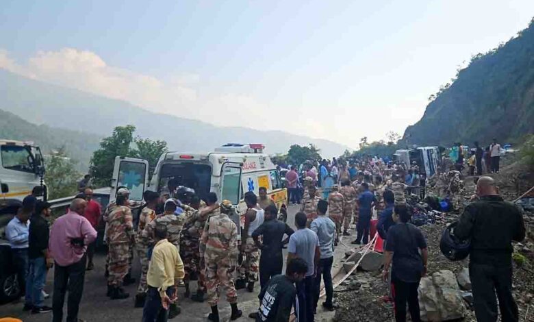 ITBP jawans injured in bus accident