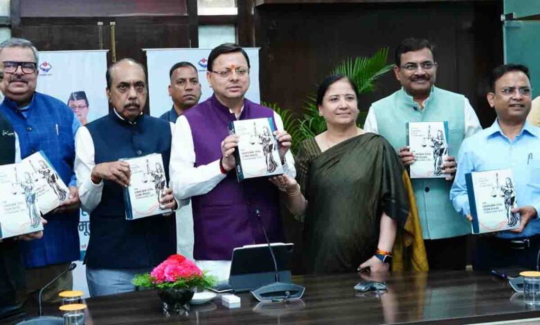 Shartrughna Singh committee hands over UCC regulation draft to CM Dhami