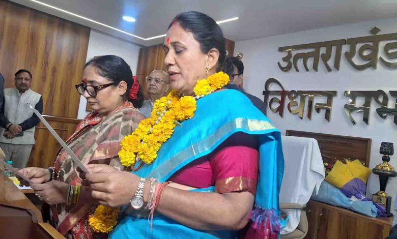 Newly elected MLA of Kedarnath takes oath