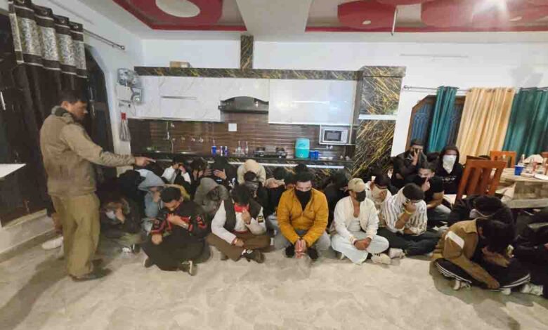 Police raid illegal house party in Doon, act against 57 men and women