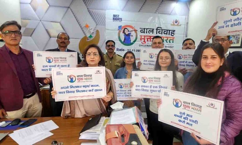 SCPCR organises child marriage free India pledge programme