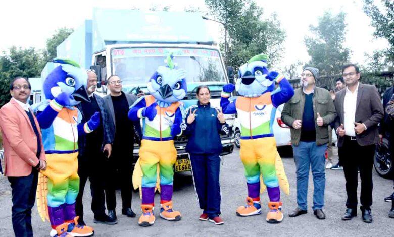 Arya flags off National Games promotion team