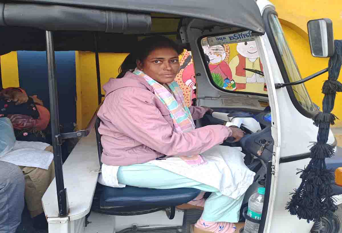 Women auto drivers in Doon celebrate their dare