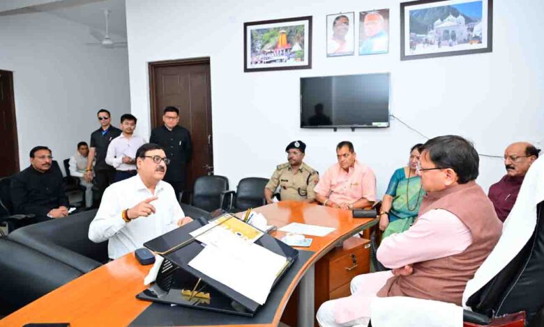 Dhami checks Char Dham Yatra Transit Camp