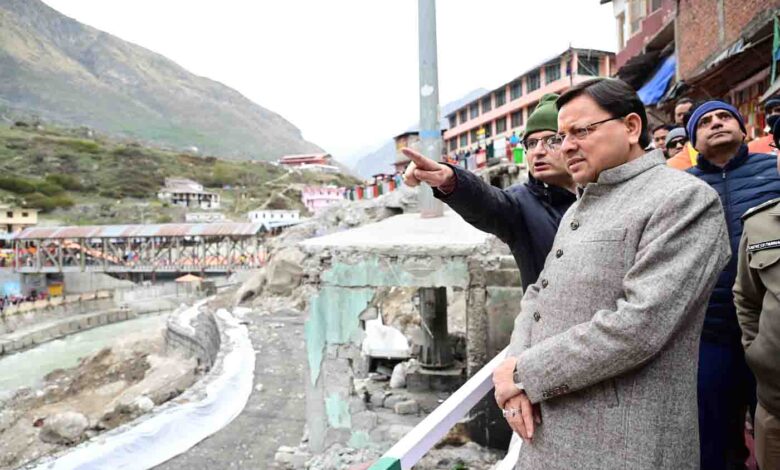 CM checks Badrinath masterplan works