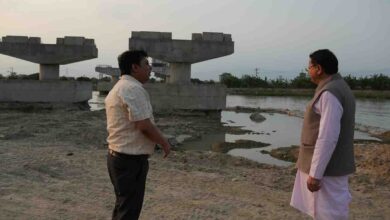 CM inspects road being built to Nepal border