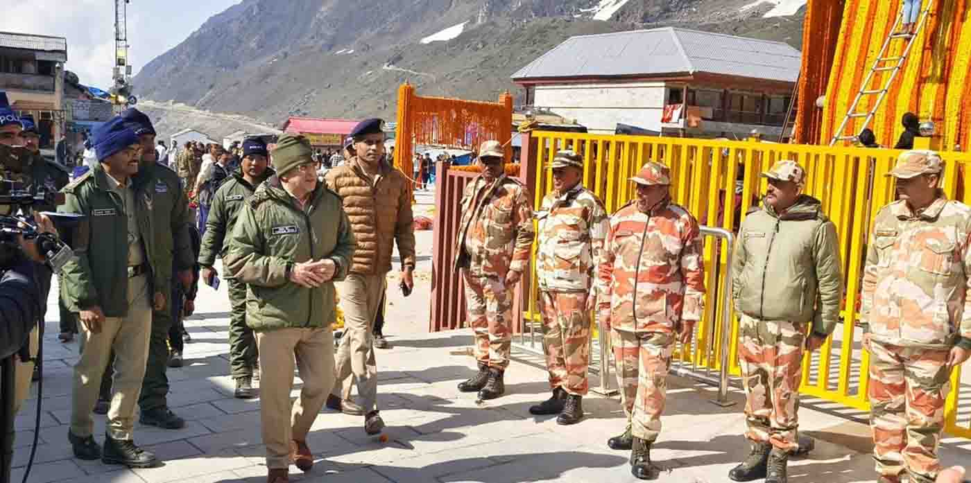 DGP inspects security arrangements in Kedarnath and Badrinath for Char Dham Yatra