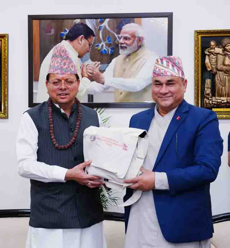 Delegation from Nepal's Sudurpaschim province meets CM Dhami